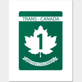 British Columbia Sign of Trans Canada Posters and Art